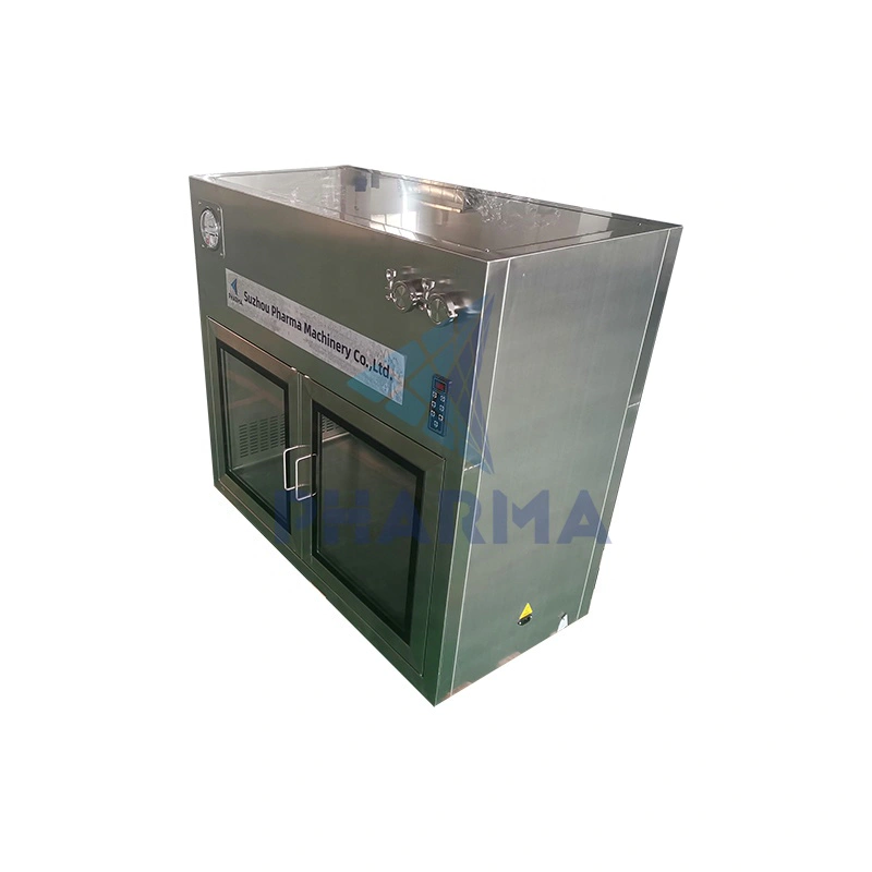 GMP new design prefabricated stainless steel transfer window pass box