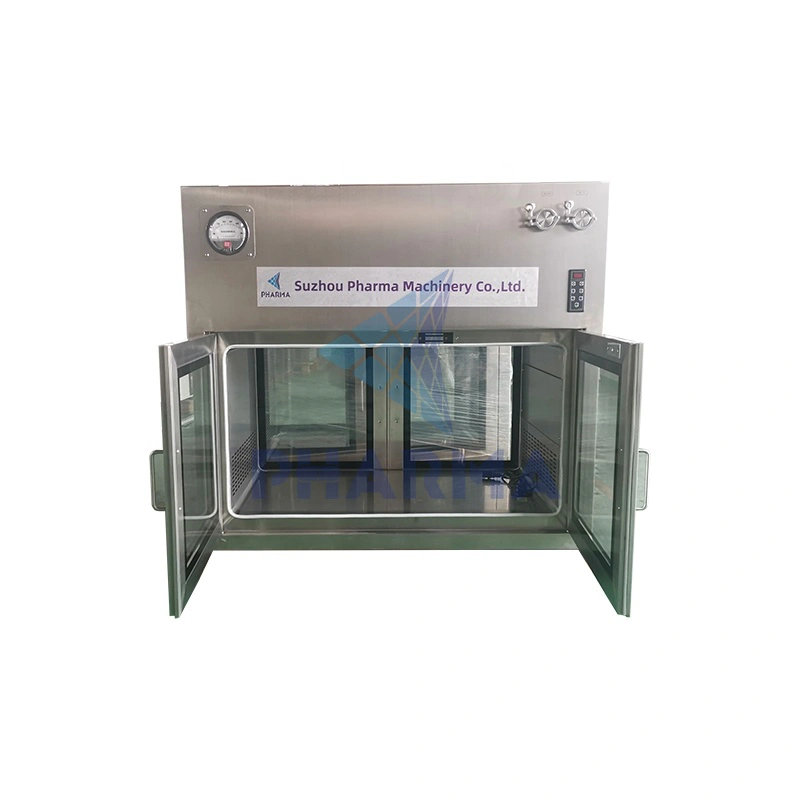 Lab Medical Frame Modular Clean Roomgmp Stainless Steel Transfer Window Pass Box