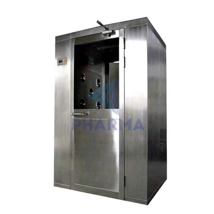 Class A clean degree Clean room Double Swing door Cargo Air Shower with roller for easy transportation