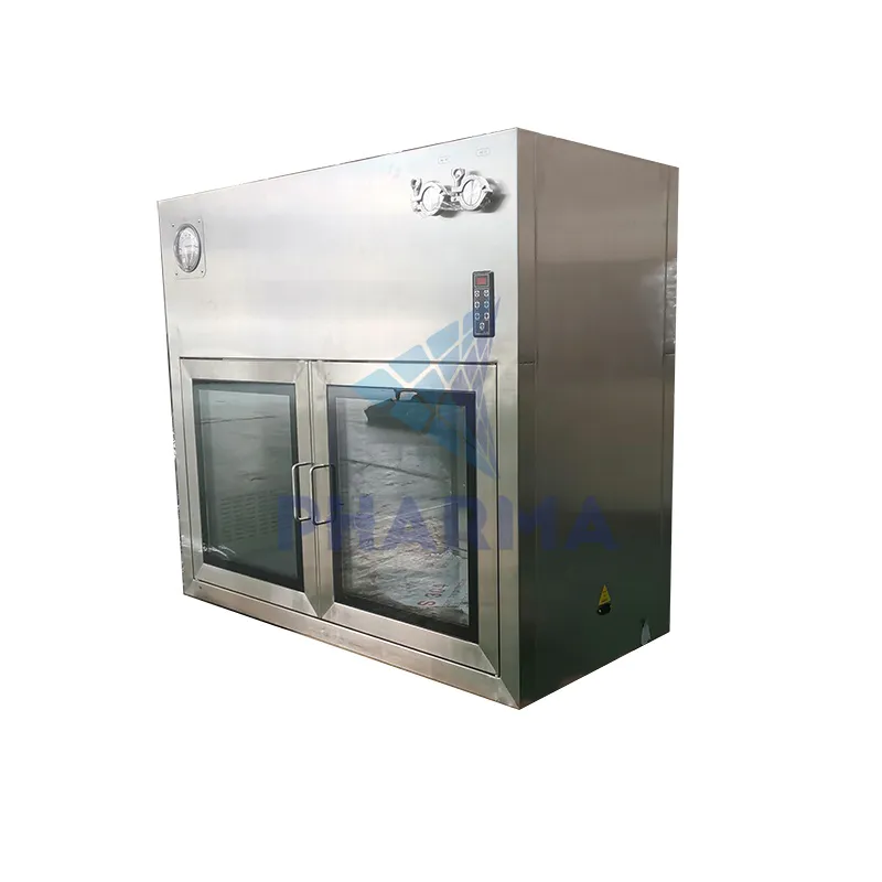 Factory Direct Air Shower Interlock 304 Stainless Steel Static Transfer Window Pass Box