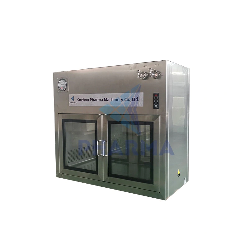 Clean Room High-Quality Stainless Steel Pass Box with UV Light