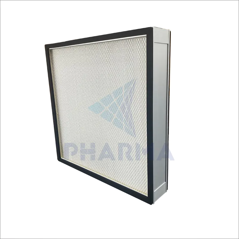 H13 H14 Hepa Filter Aluminium Frame Glassfiber Material Panel Filter