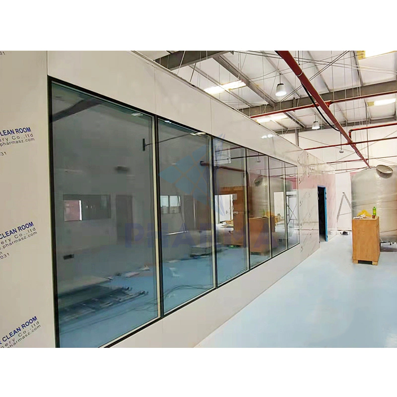 Pharmaceutical Cleanroom Single-Glazed Glass Window And Double Glazed Cleanroom Windows
