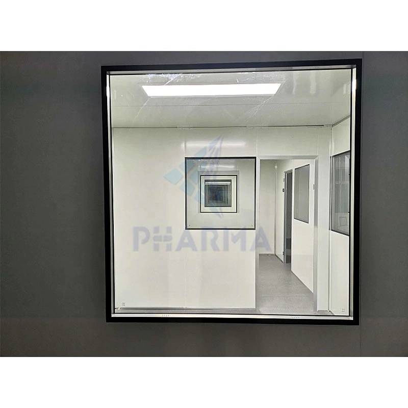 High Transparent Clean Room Window Purification Cleanroom Pharmaceutical Cleanroom Window Double Glazing Window