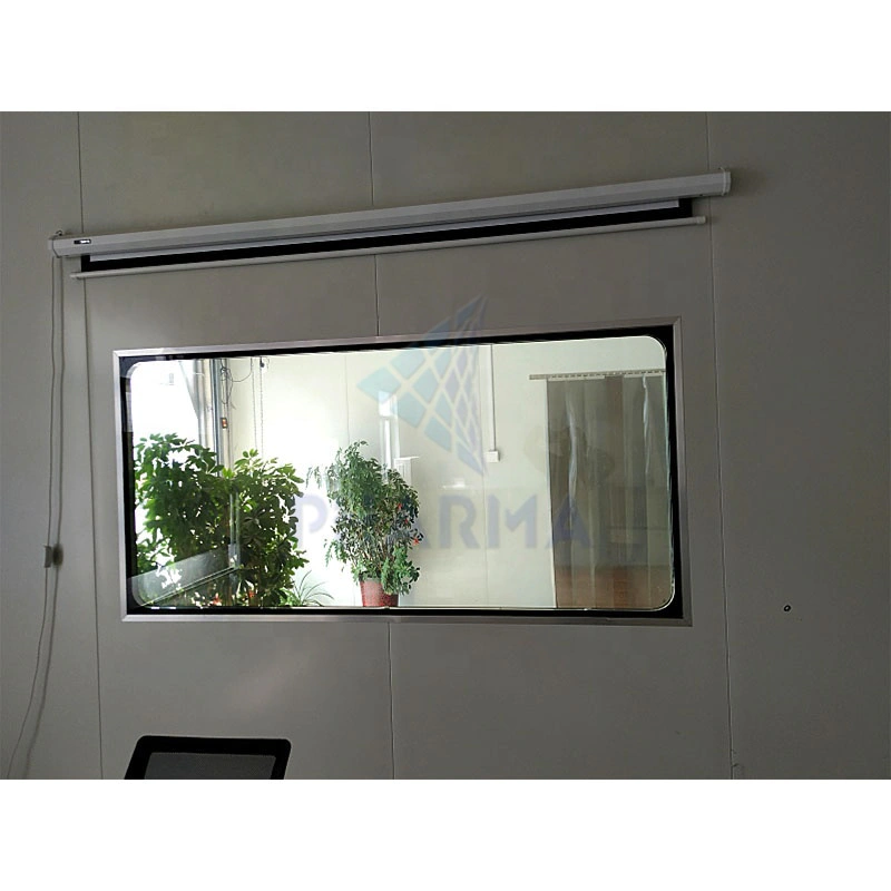 GMP Metal Cleanroom Window  Double glazing Pharmaceutical Workshop Clean room window