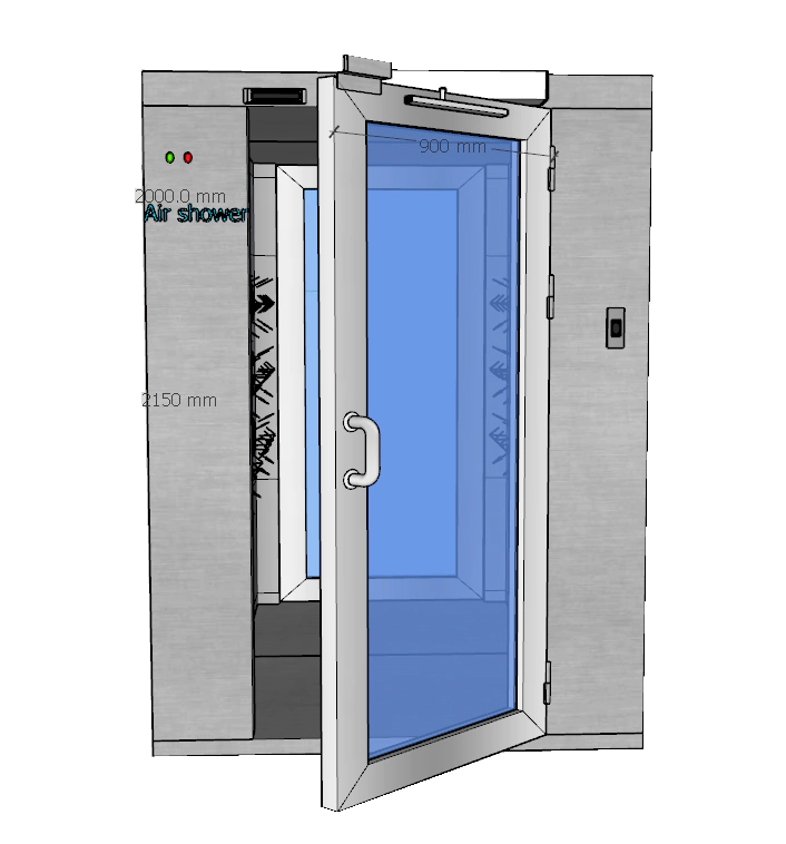 Industrial Air Shower With Automatic Induction Door