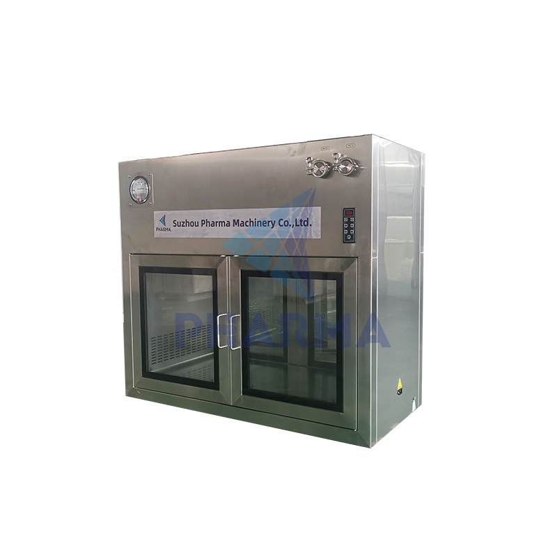 Hepa Filter Air Shower Stainless Steel Dynamic Metal Pass Box