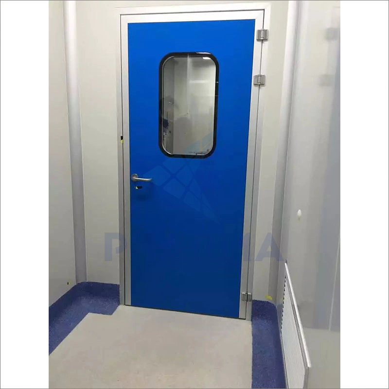 Laboratory Pharmaceutical Hospital Aluminum Frame Clean Room Door Pharmaceutical Clean Room Swing Door