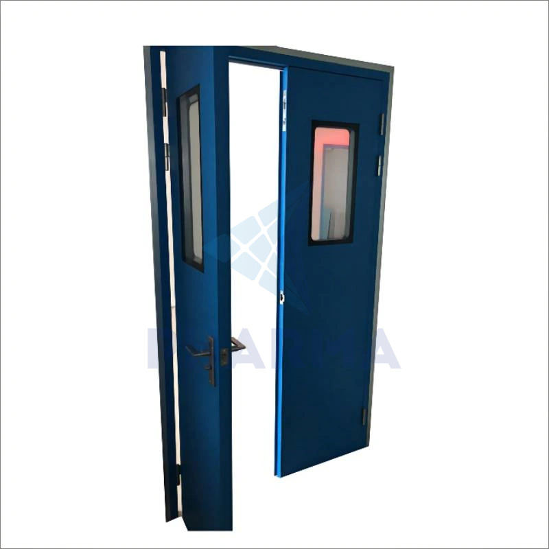 Modular Stainless Steel Swing Acting Hygiene Clean Room Security Doors Pharmaceutical Clean Room Swing Door