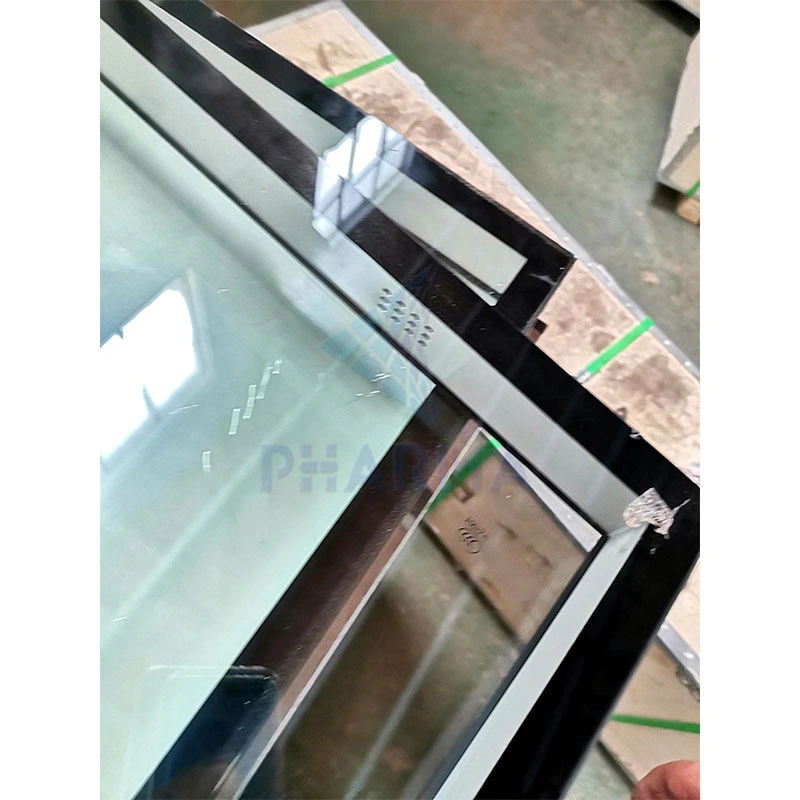 GMP Tempered Glass Airtight Cleanroom Window Food clean room Window Double Glazing Window