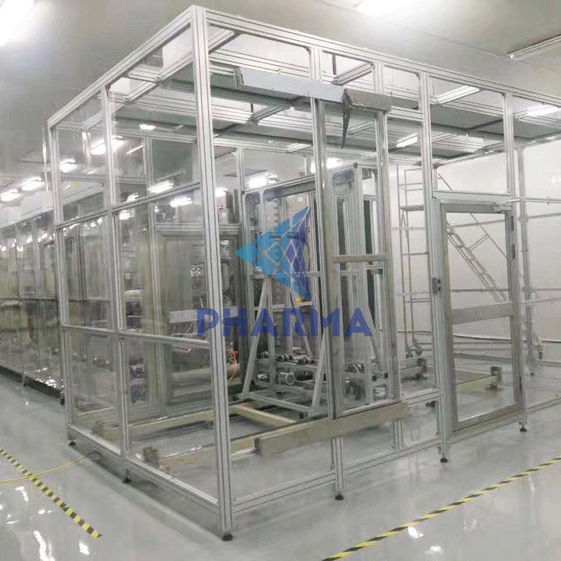 Sterile Eye Drops Manufacturing Unit (Medical Device).Small Clean Booth