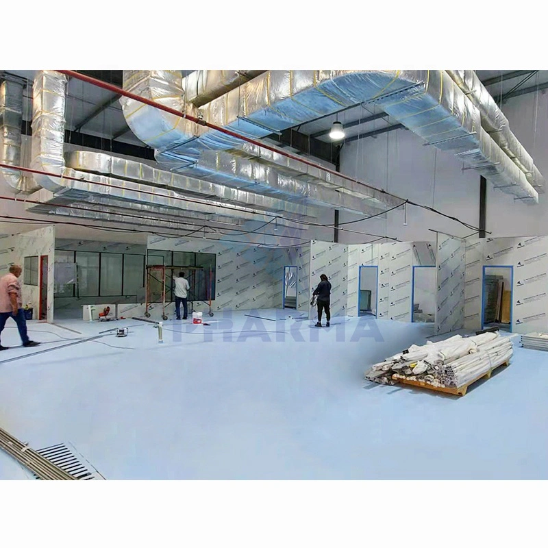 Quick-frozen food production cleanroom with hvac professing clean room