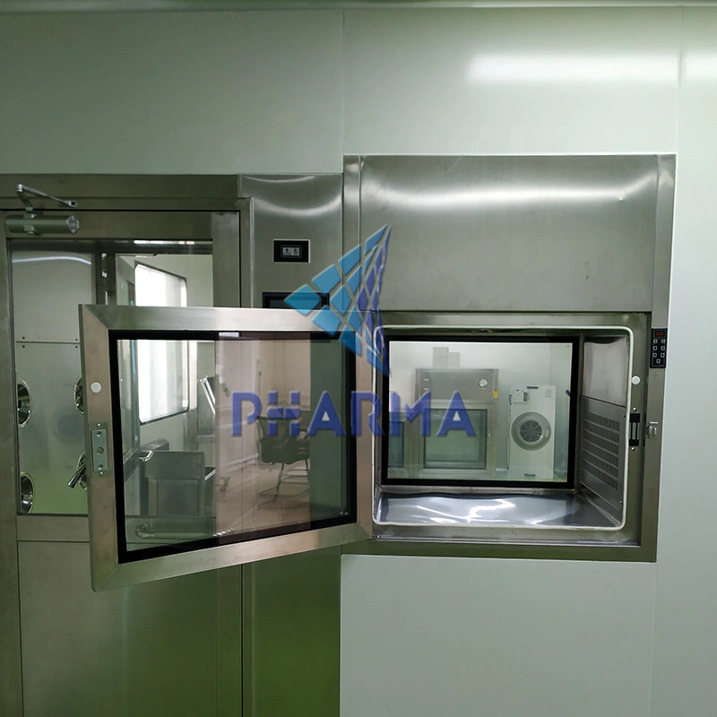 Prefabricated automatic double doors standard clean dynamic pass box