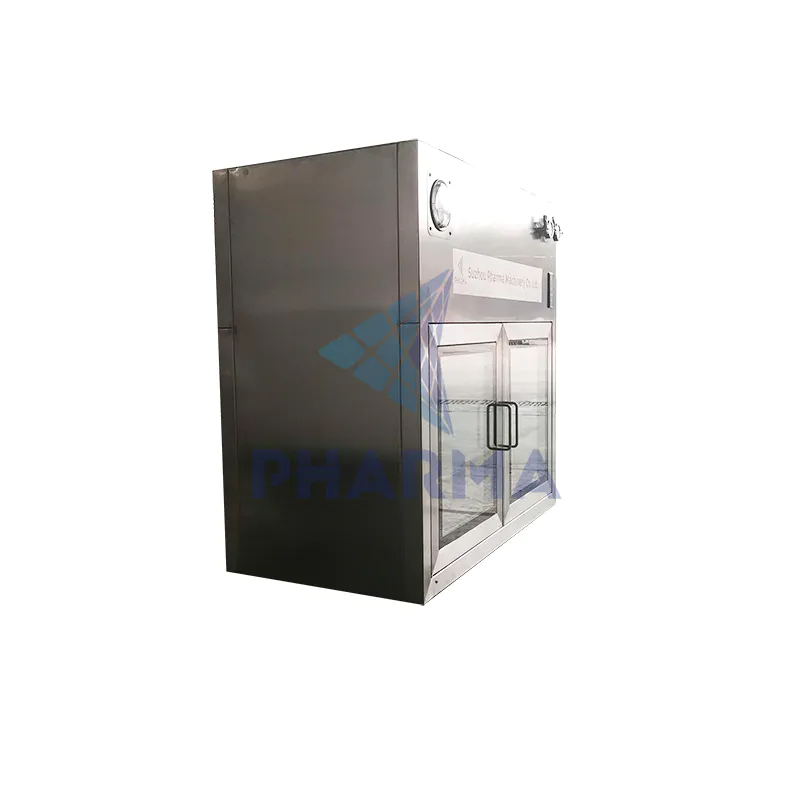 Clean Room Laboratory Pass Box With Air Shower