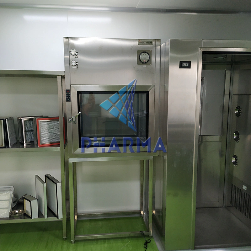 High efficiency laboratory interlocking stainless steel pass box