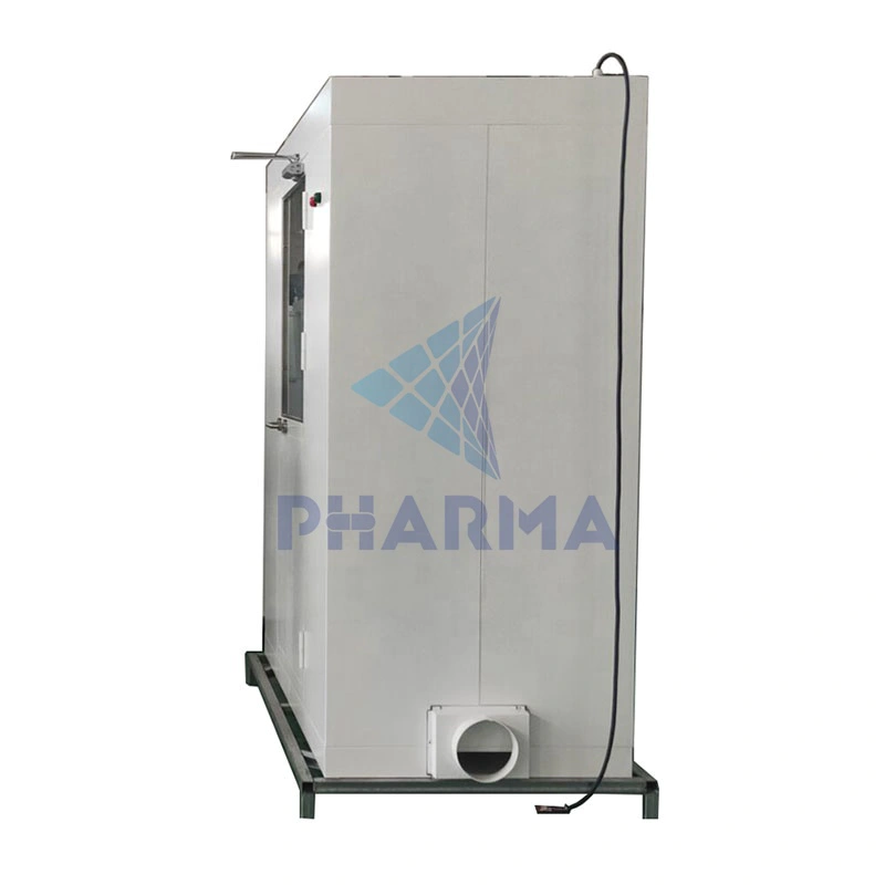 High efficiency sliding auto door cargo air shower for cleanroom and pharmaceutical workshops