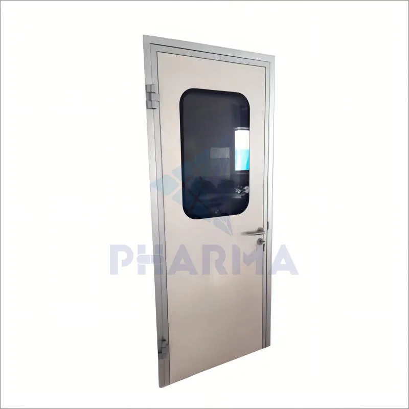 Double Purification Door Of Steel With View Window Door Pharmaceutical Clean Room Swing Door