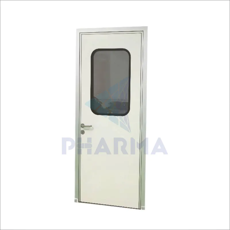 Stainless Steel Wrapped Edge Puritication Door  Pharmaceutical Clean Room Swing Door