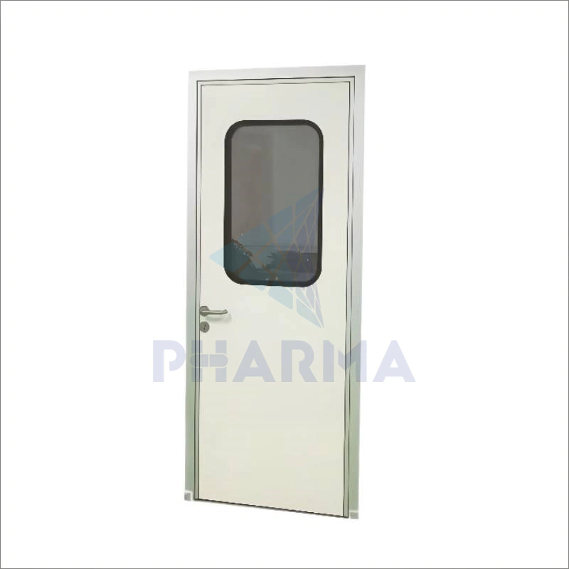 Double Purification Door Of Steel With View Window Medical Clean Room Swing Door