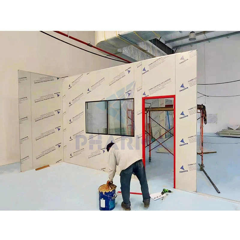 Food Gmp Modural Clean Room Iso 8 Soft Wall With Stainless Steel Framework Clean Room