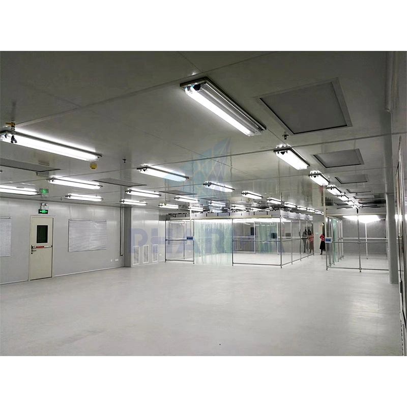 Purification clean room cleanroom installation with air conditioning engineering installation