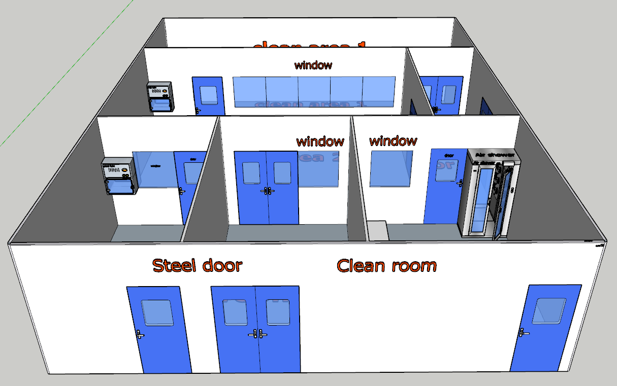 110 sqm GMP ISO 7 cleanroom air clean modular Clean Room