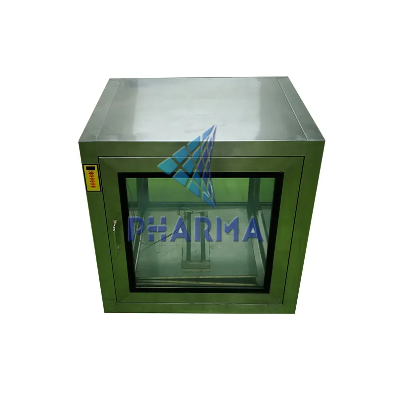 CE standard customized food production clean room ss304 pass box