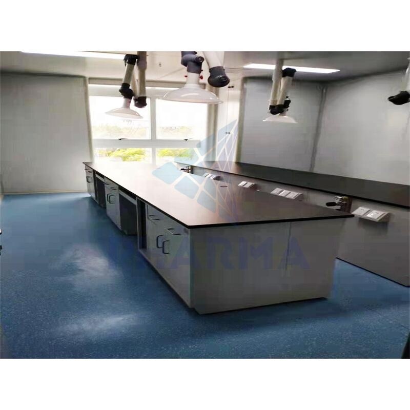 Modular Clean Lab, Class 100 Clean Room With Airlock Room Hepa