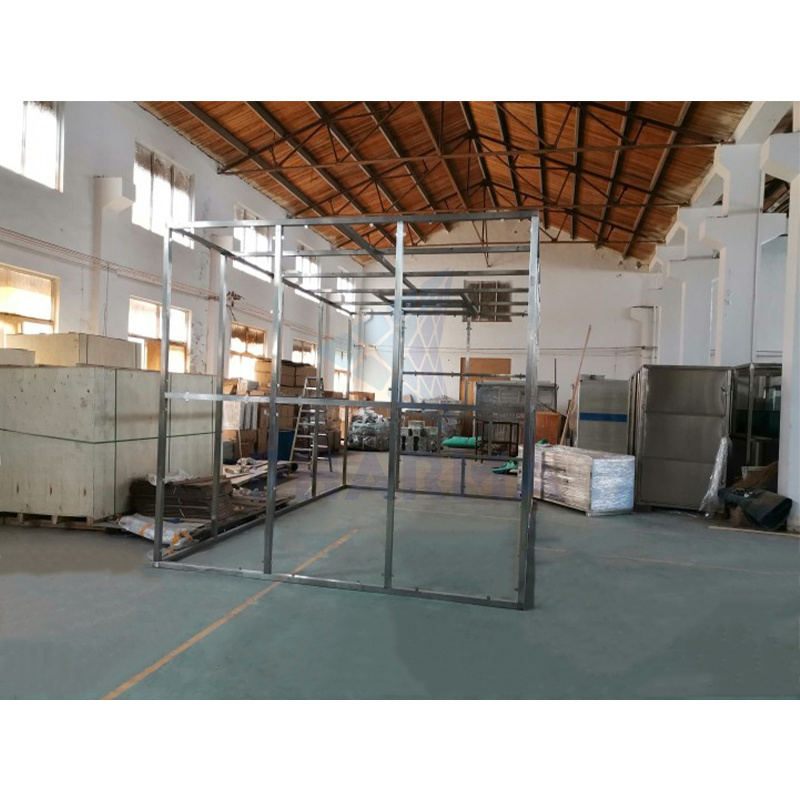 The stainless steel cleanroom/clean room/dust free home Clean shed soft wall clean shed class 100 clean booth
