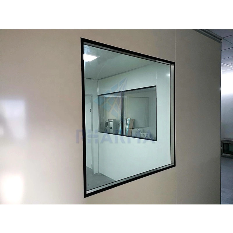 Aluminium Double Glazed Tempered Safety Glass Window Pharmaceutical Cleanroom Window Double Glazing Window