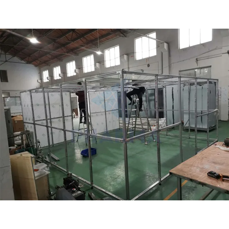 Iso 7 Cold Rolled Steel Sheet Cleanroom Clean Booth With Hvac System