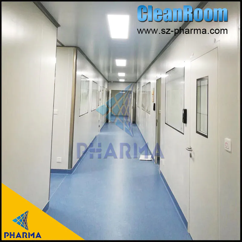 Customized ISO 5-8 modular laboratory clean room with PVC WALL