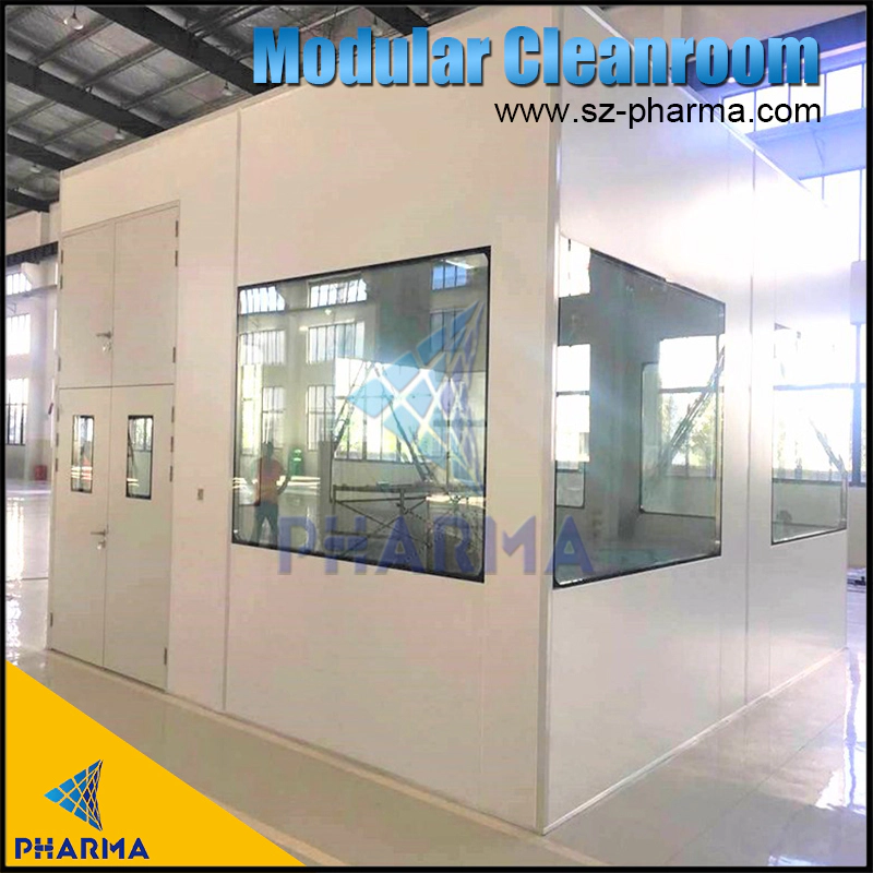 modular clean room Food & Beverage workshop dust free air cleaning equipment iso 8 glass wall clean room