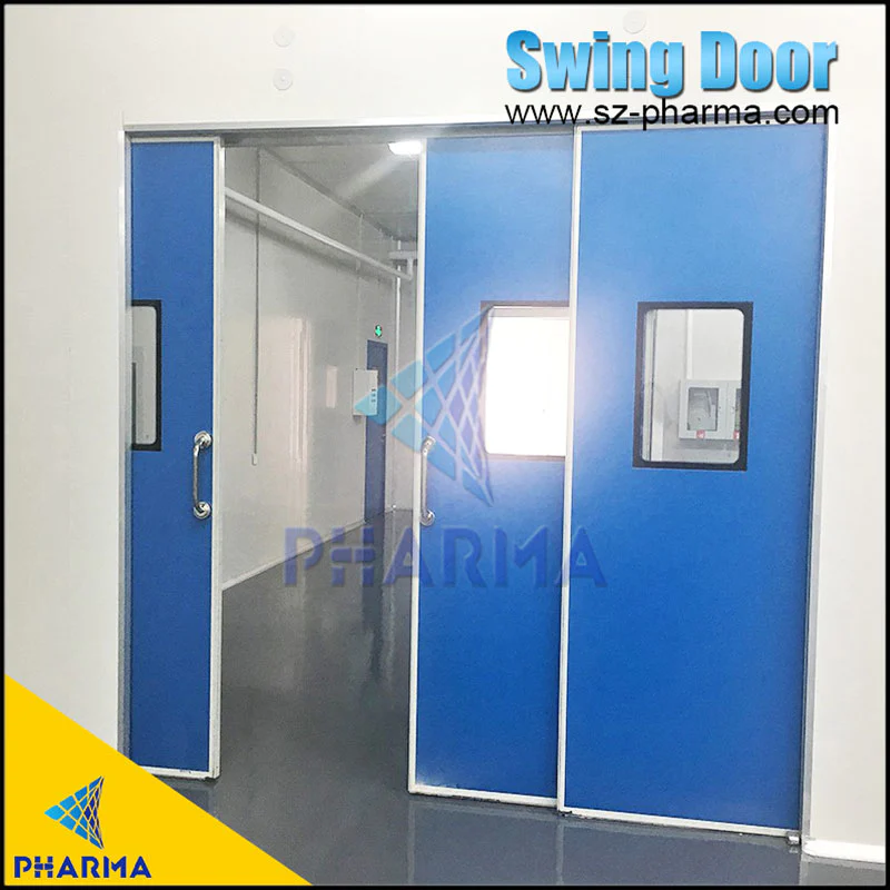 50mm Single Swing door made of HPL panel with airlock system