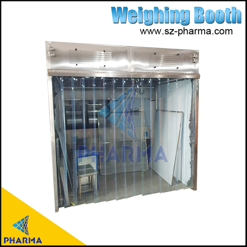 soft PVC wall glass wall Negative pressure laminar flow hood for weighting pharmaceutical powder