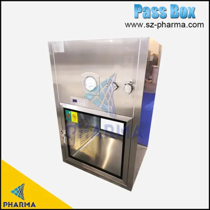 Pass box for clean rooms stainless steel dynamic static pass through conveyor with hepa filter pass box