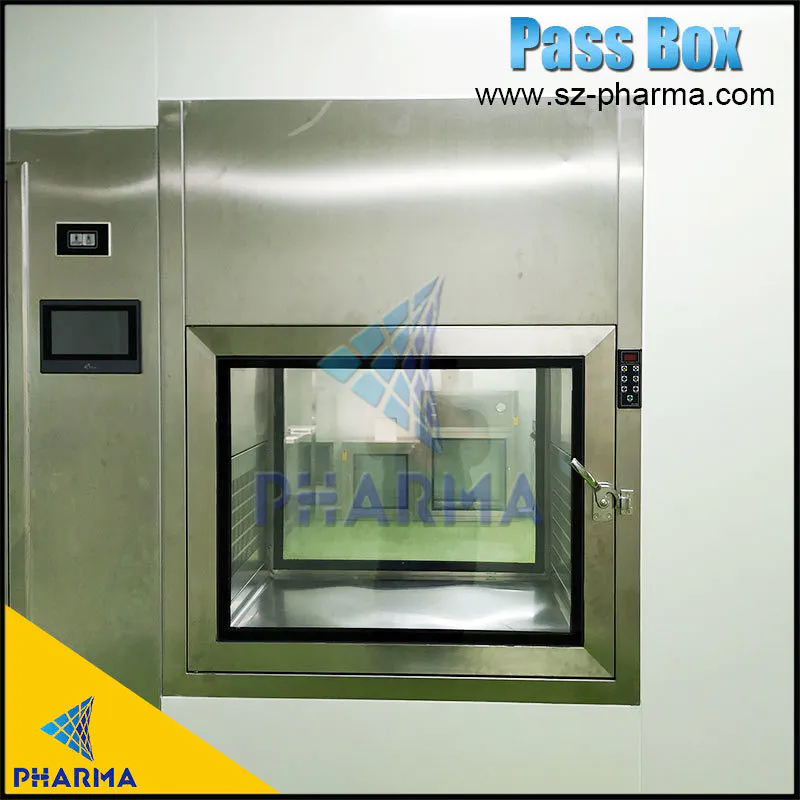 Laboratory Air shower dynamic Stainless Steel Cleanroom Pass Box