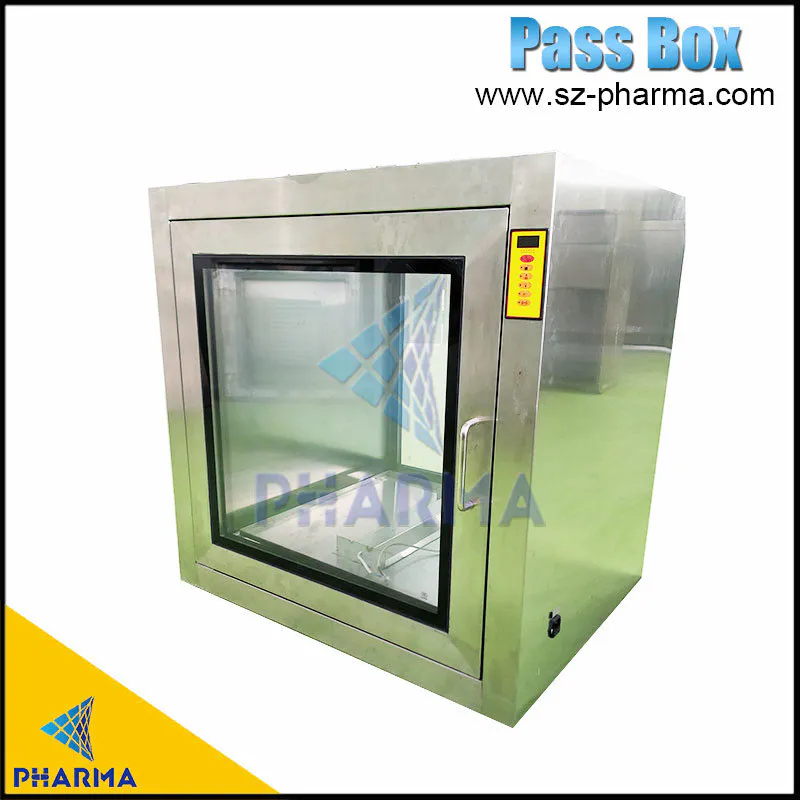 Pass box for clean rooms stainless steel dynamic static pass through conveyor with hepa filter pass box