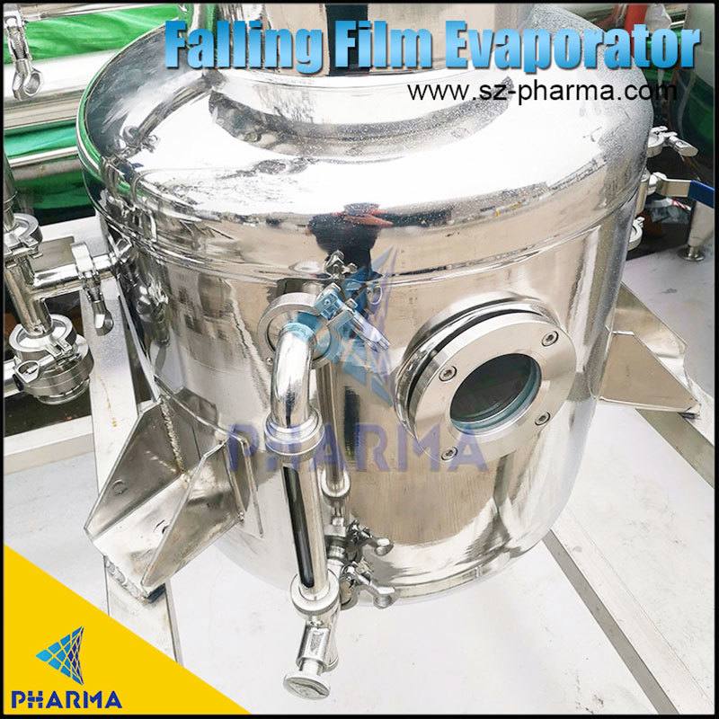 CBD Crude Oil Low Temperature High Speed Falling Film Ethanol Recovery Evaporator Machine