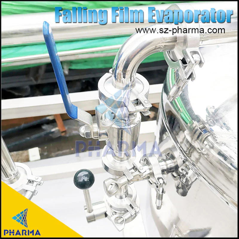 150L/h Falling Film Evaporator ethanol solvent recovery machine