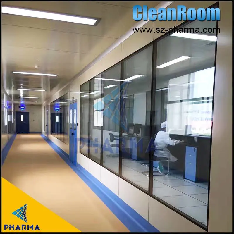 ISO Standard Class 100 Modular Cleanroom Construction with HVAC system