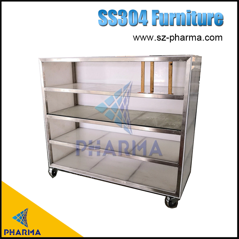Stainless steel furniture SS 304 desk for air clean room