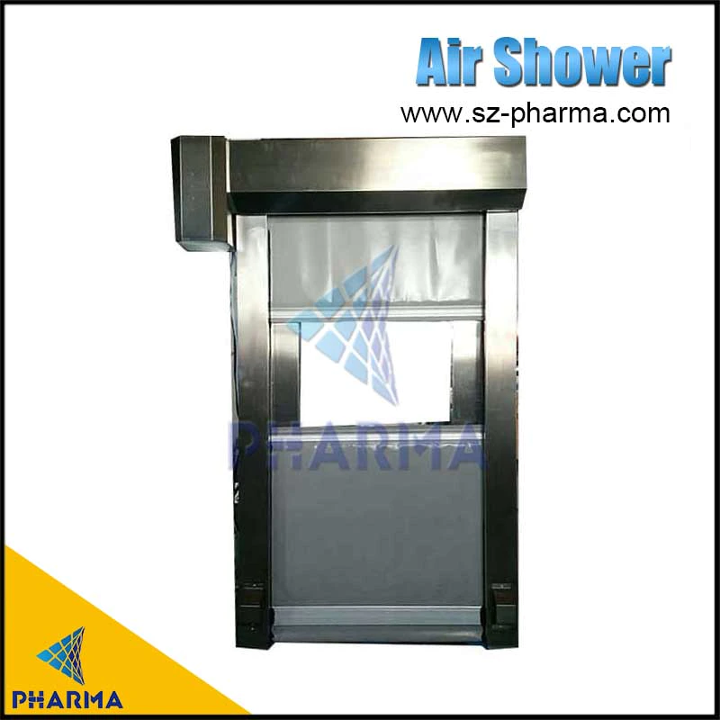 Rolling door cargo air shower,Automatic sliding door air shower system