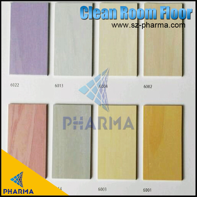 Laboratory use PVC floor blue color