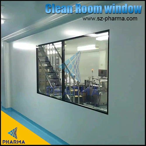 product-High Quality GMP Standard Metal Double Glazed Clear Window Food clean room Window Double Gla-1