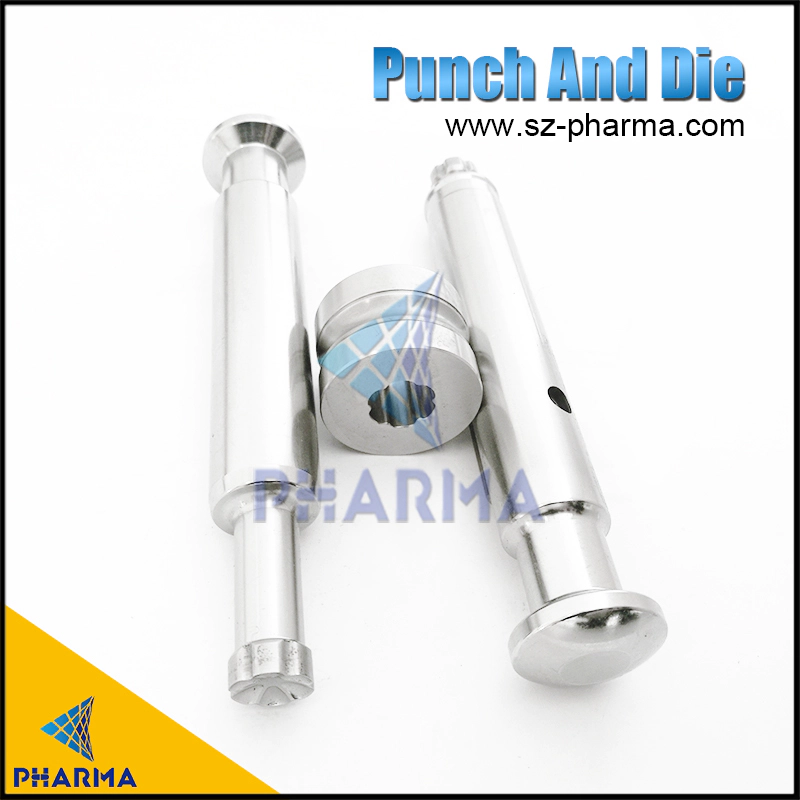 Candy die and punch for tablet press