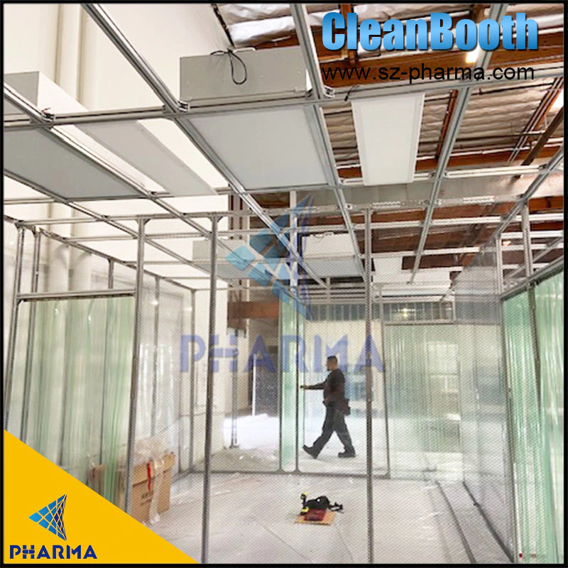 SUS 304 frame acrylic wall clean booth