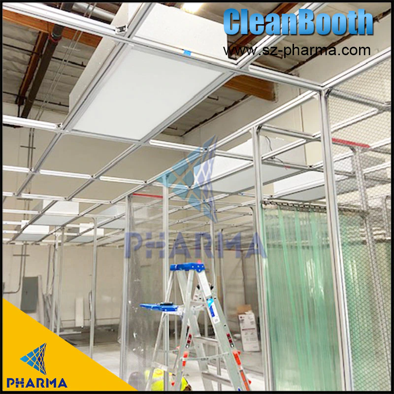 Movable Clean Room Plastic Curtains With Stainless Steel Frame
