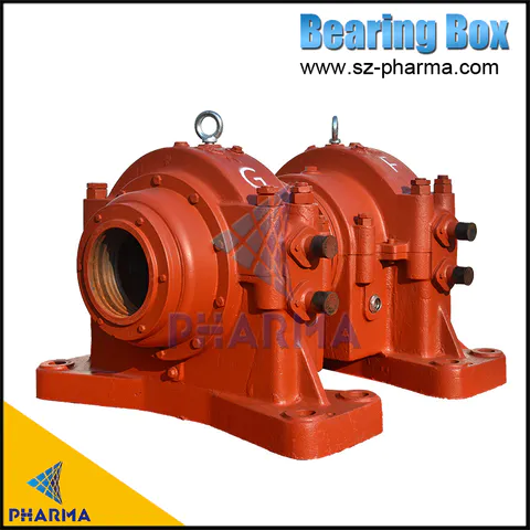 Horizontal water cooling oil bearing box bearing pedestal custom fan cast iron bearing box