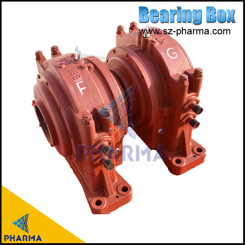 product-Horizontal water cooling oil bearing box bearing pedestal custom fan cast iron bearing box-P-1